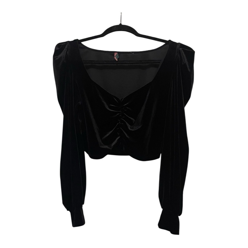 Signature8 Black Cropped Blouse - Picture 4 of 6